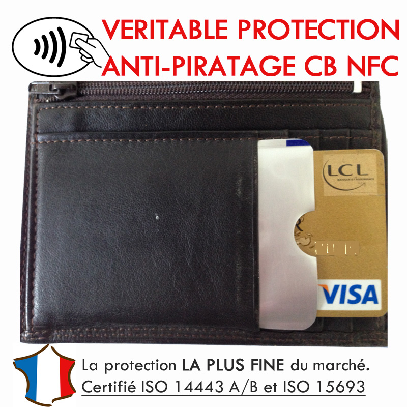 WinCret Carte Anti RFID/NFC Protection Carte bancaire sans Contact Pas Besoin de Batterie 1 Carte protège Tout Votre Portefeuille Plus Besoin de Couverture de Protection RFID Unique 